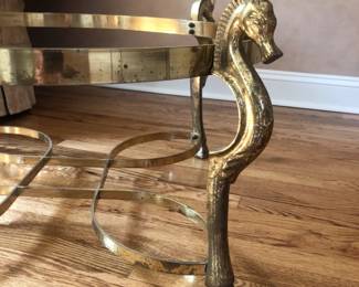 Sea Horse are the legs to Round glass Table