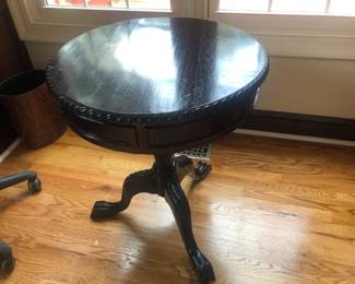 Black Game table with pull out Drawer
