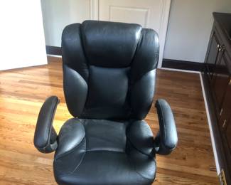 Black Faux Leather office Chair