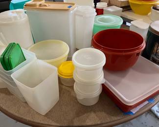 Sample of available Tupperware.