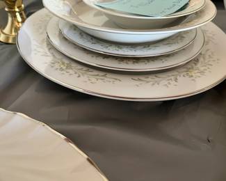 Place settings + serving dishes.