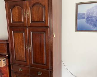Pennsylvania House Cherry Armoire / Entertainment Center. Excellent condition.