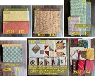 Sample of quilting destash.