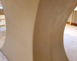 This travertine table is at another location. Arrangements can be made for pickup. 