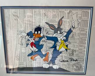 Signed Disney Cell..’Trader Daffy’