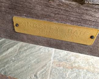 G1 - $350. Teak Bench by Kingsley Bate - Fairfax Va. Very Sturdy could use a new coat of sealant. Measures 55.5" wide x 19" deep x 39" tall. 