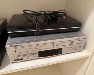 G9 - $10. Panasonic DVD & VHS player. $10 Toshiba DVD player. 