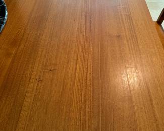 G13 - $350. Square solid wood table with 8 chairs. 
