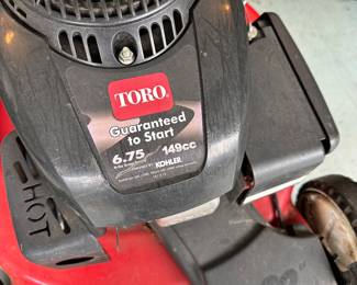 G86 - $175. Toro 22" push mower with bag