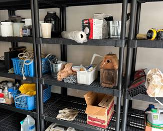 G92 - $20 Each Set. Plastic garage shelves. 4 sets available. 