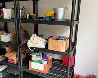 G92 - $20 Each Set. Plastic garage shelves. 4 sets available. 