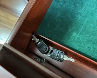 G33 - $75. Locking file cabinet - we have the key. Measures 24" deep x 36" wide x 30" tall. 