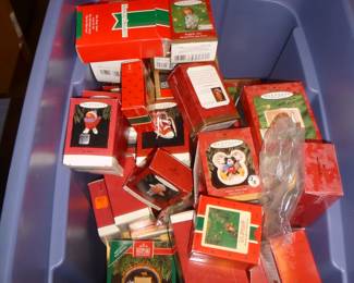 Mostly Hallmark in the boxes