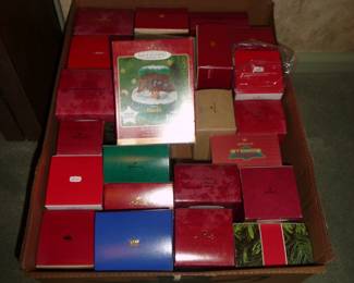 Mostly Hallmark in the boxes