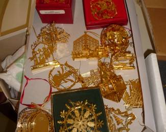 Lenox  Gold Christmas Ornaments