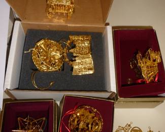 more Lenox  Gold Christmas Ornaments