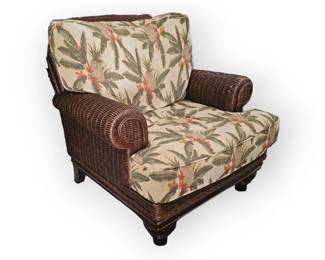 Large Rattan Occasional Chair