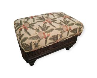 Matching Rattan Ottoman