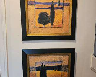 Pair of framed art