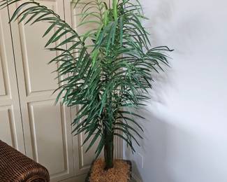 Silk potted palm