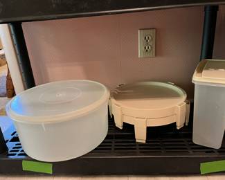 assorted tupperware