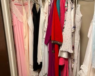 assorted slips and nightgowns