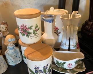 Royal Worcester china spice jars