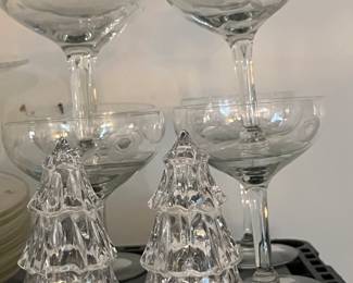 crystal wine goblets