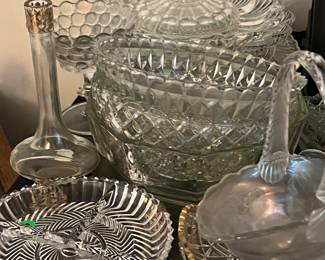 assorted glassware