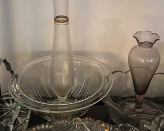 assorted glassware