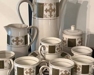 Mid century demitasse set