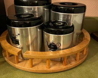 West Bend aluminum canister set