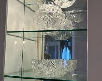 Many Waterford crystal bowls