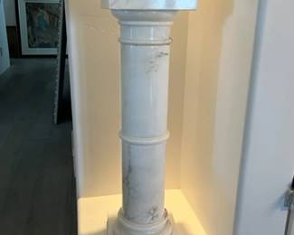 Marble pedestal