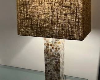 Yellow/gray/white lamps (2)