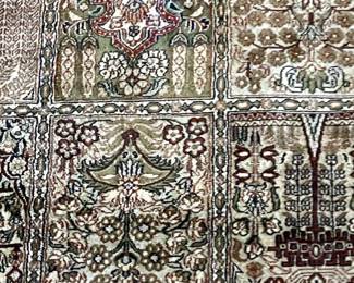 Beautiful hand-made silk rug