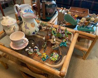 Matching Bamboo set of end tables and a matching coffee table