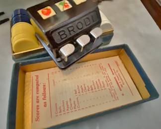 Miniature Vintage poker set called Brodi made by Schoenhut