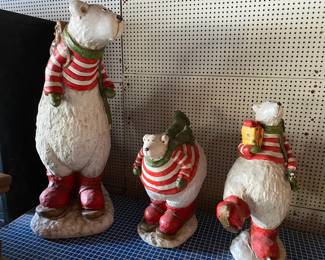 Holiday Polar Bear Yard Art