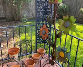 Gardening Pots and metal stands