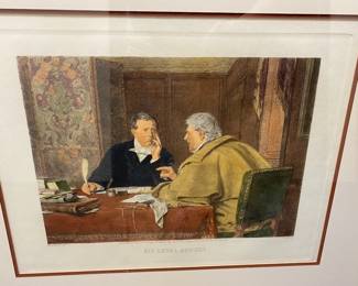 His Legal Adviser, Lithograph by Erskine Nicol A RA pinx, London published November 28, 1882