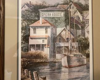 Print, by Burger, signed and numbered, "Opera House"