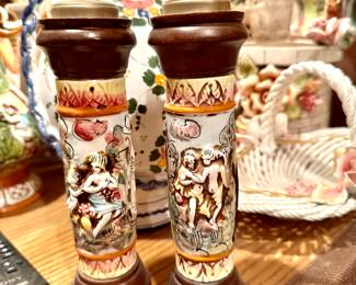 1980 Capodimonte Salt and Pepper Mills