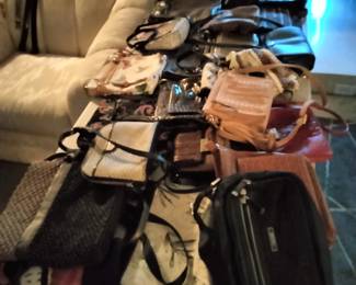 About 50 purses total. Here is half