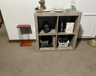 Grey Cubbie or what not shelving unit