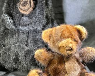 Mink backpack & teddy bear
