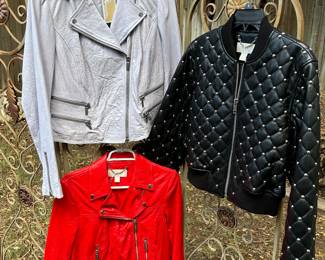 Michael Kors leather jackets 