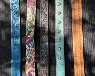 Unique leather belts