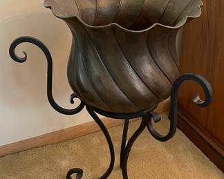 Wrought iron plant stand