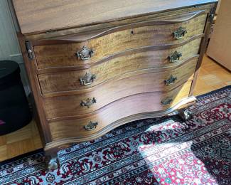 VIntage Secretary Desk with key